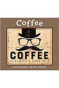 Coffee 2018 Deluxe Wall Calendar