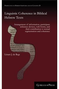 Linguistic Coherence in Biblical Hebrew Texts