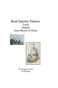 Bead Tapestry Patterns Peyote Outpost Gray Herons At Home