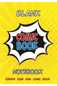 Blank Comic Book Notebook