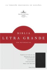 RVR 1960 Biblia Letra Gigante, negro piel fabricada