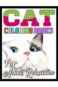 cat coloring books for adults relaxation
