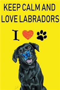 keep calm and love labradors - Notebook