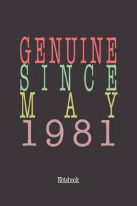 Genuine Since May 1981