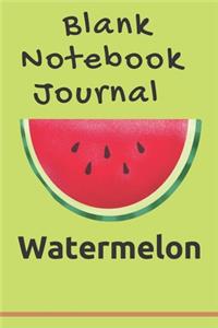 Blank Notebook Journal Watermelon