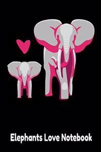 Elephants Love Notebook