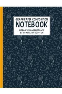 Graph Paper Composition Notebook