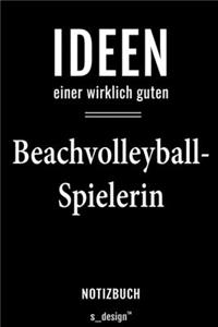 Notizbuch für Beachvolleyball-Spieler / Beachvolleyball-Spielerin