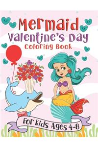 Mermaid Valentine's Day Coloring Book