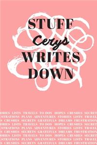 Stuff Cerys Writes Down