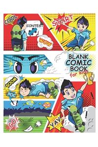 Blank Comic Book For Kids