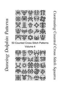 Contrasting Counted Cross Stitch Squares