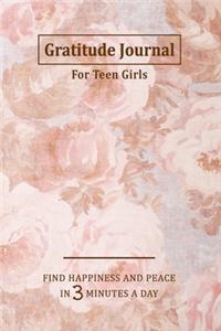 Gratitude Journal for Teen Girls