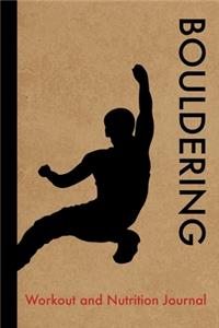 Bouldering Workout and Nutrition Journal