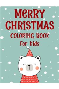 Merry christmas coloring book for kids.