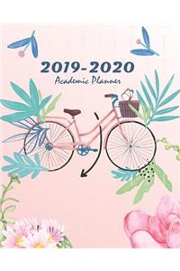 2019-2020 Academic Planner: Pink Bicycle Cover Calendar Monthly Schedule Organizer (2019-2020 Calendar Planner)