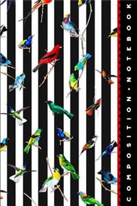 Exotic Birds Ornithology Journal Composition Notebook