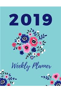 2019 Weekly Planner a Week Per Page Agenda Organizer