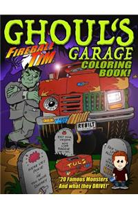 Fireball Tim GHOUL'S GARAGE Halloween Coloring Book