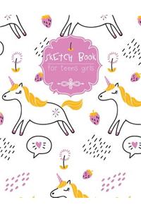 Sketch Book for Teens Girls
