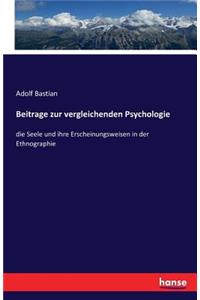 Beitrage zur vergleichenden Psychologie