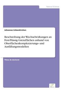 Beschreibung der Wechselwirkungen an Fest-Flüssig Grenzflächen anhand von Oberflächenkomplexierungs- und Ausfällungsmodellen