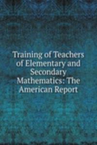Training of Teachers of Elementary and Secondary Mathematics: The American Report