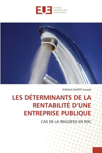 Les Déterminants de la Rentabilité d'Une Entreprise Publique