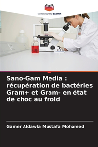 Sano-Gam Media: récupération de bactéries Gram+ et Gram- en état de choc au froid