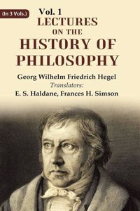 Lectures on the history of philosophy 1st