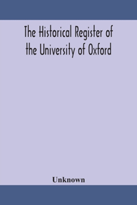 historical register of the University of Oxford