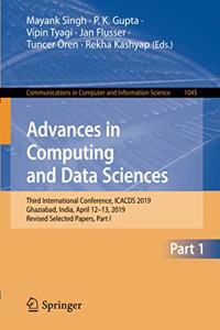 Advances in Computing and Data Sciences