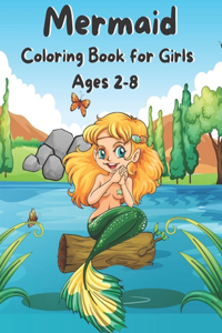 Mermaid Coloring Book for Girls Ages 2-8