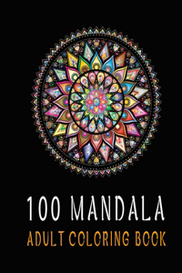 100 Mandala Adult Coloring Book