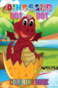 Dinosaur Dot To Dot Coloring Book For Kids