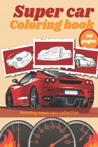 Super Car Coloring Book