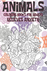 Coloring Books for Adults Relieves Anxiety - Animals