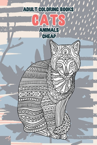 Adult Coloring Books Cheap - Animals - Cats