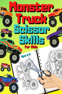 Monster Truck Scissor Skills For Kids Ages 3-5
