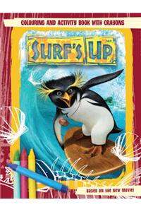 Surf's Up: Colouring and Activity Book with Crayons
