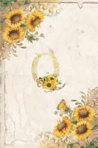 Vintage Sunflower Notebook