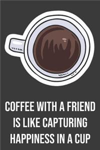 Coffee with A Friend Is Like Capturing Happiness in A Cup