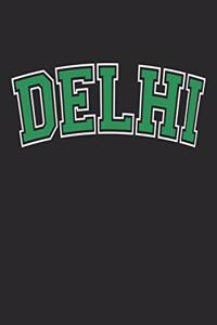 Delhi Notebook Journal Black and Green