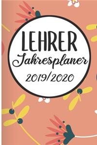 Lehrer Jahresplaner 2019 / 2020