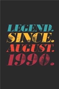 Legend Since August 1990
