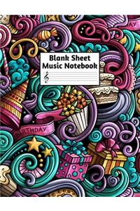 Blank Sheet Music Notebook