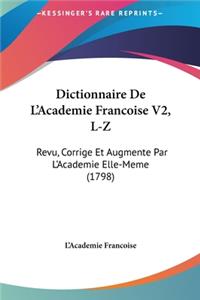 Dictionnaire de L'Academie Francoise V2, L-Z