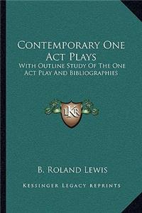 Contemporary One Act Plays