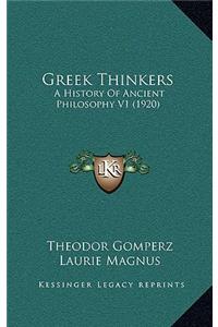 Greek Thinkers