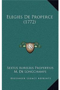 Elegies De Properce (1772)